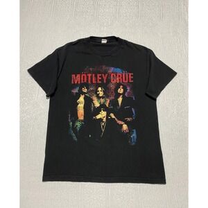 Vintage 2005 Motley Crue Red White Tour Band Graphic T‎ Shirt Men's Size L